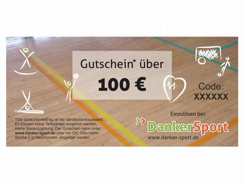 Danker Sport Gutschein 100 Euro