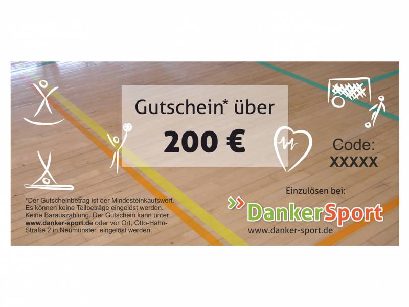 Danker Sport Gutschein 200 Euro