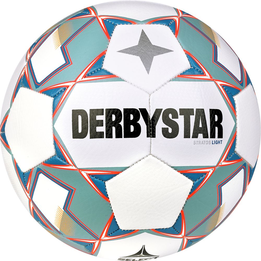 Derbystar Fußball Stratos TT, weiß/grün/orange - Danker Sport