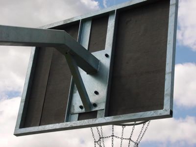 Jobasport Basketball-Anlage "Robust" - aus Stahl - Ausleger 1,25m