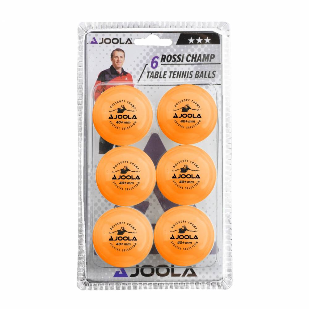 JOOLA Rossi Champ 40 Tischtennisbälle 6er Pack weiß Tischtennis Bälle Ping Pong 