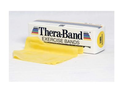 Thera-Band Übungsband gelb / dünn, 5,5 m Rolle